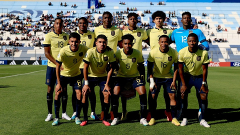 Equipo titular de Ecuador en el primer partido del Mundial Sub 20.