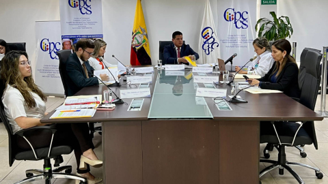 El Pleno del CPCCS, el 22 de mayo de 2023. 