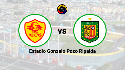 Aucas se enfrenta a Deportivo Cuenca en el estadio Gonzalo Pozo Ripalda, el 28 de mayo de 2023.