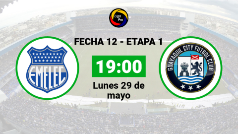 Emelec se enfrenta a Guayaquil City el lunes 29 de mayo desde las 19:00.