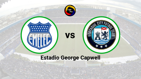 Emelec se enfrenta a Guayaquil City en el estadio George Capwell el 29 de mayo de 2023.