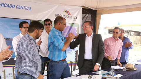 El exvicepresidente Jorge Glas, durante un evento en Portoviejo, en julio de 2016.