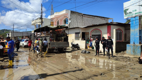 Daños causados por la lluvia en Esmeraldas, 7 de junio de 2023.