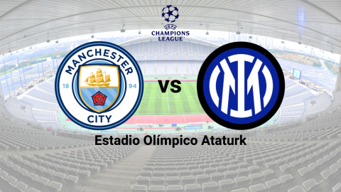 Manchester City se enfrenta a Inter de Milán en la final de la Champions League, el 10 de junio de 2023.