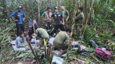 Los niños perdidos en la selva colombiana fueron rescatados el 9 de junio de 2023.