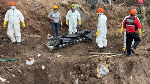 Organismos de socorro encontraron el cuerpo de un hombre en Alausí, el 12 de junio de 2023.