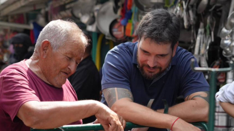 El candidato presidencial, Jan Topic. durante un recorrido en Santo Domingo. 12 de junio de 2023