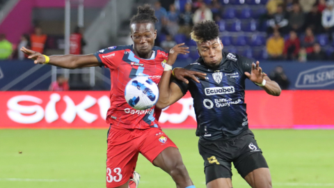 Kevin Rodríguez, de Independiente del Valle, durante el partido ante El Nacional, el 16 de junio de 2023.