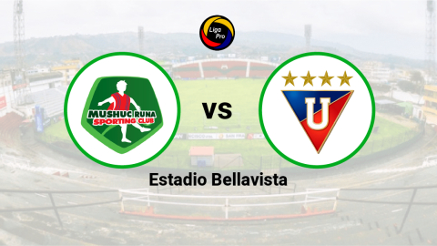 Mushuc Runa se enfrenta a Liga de Quito en el estadio Bellavista el 17 de junio de 2023.