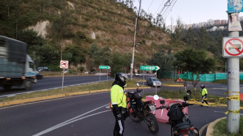 Agentes de la AMT realizan un operativo en la avenida De los Conquistadores, el 19 de junio de 2023.