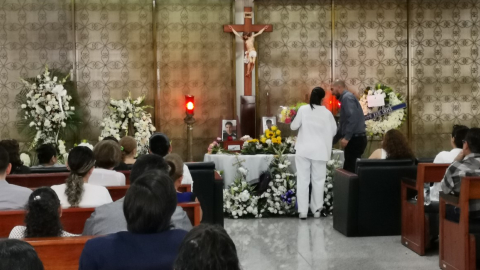 En en Panteón Metropolitano de Guayaquil se realizó velorio de abuelo y dos nietos fallecidos tras siniestro de tránsito. 