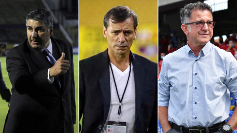 Los técnicos Santiago Escobar, Fabián Bustos y Juan Carlos Osorio.