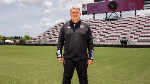 'Tata' Martino en el estadio del Inter Miami, el 28 de junio de 2023.