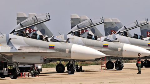 Imagen referencial de los  Sukhoi-30 de la Fuerza Aérea Bolivariana de Venezuela.