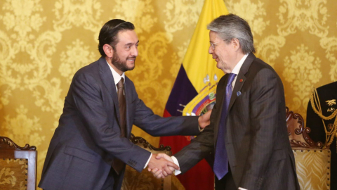 El presidente Guillermo Lasso nombró a Daniel Legarda como ministro de Producción, el 3 de julio de 2023. 