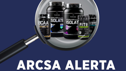 Alerta de Arcsa sobre la comercialización de productos Sascha Fitness en Ecuador, el 5 de julio de 2023. 