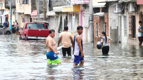 Inundaciones en Guayaquil, por el invierno, marzo de 2023.