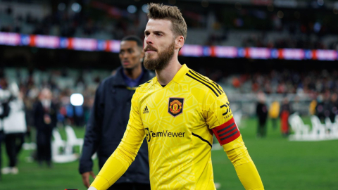 El arquero David De Gea, durante su etapa con el Manchester United.