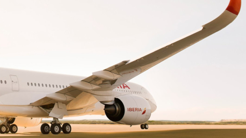 Imagen referencial de un avión de Iberia. 