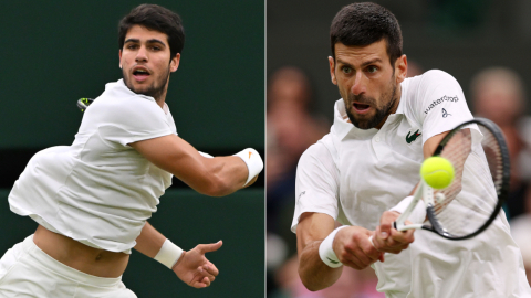 Carlos Alcaraz y Novak Djokovic jugarán la final de Wimbledon, el domingo 16 de julio de 2023. 