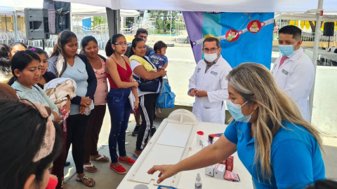 Un taller del Ministerio de Salud sobre alimentación saludable, vacunación y planificación familiar. Foto de noviembre de 2022.