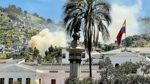 Incendio forestal reportado en Quito. 19 de julio de 2023