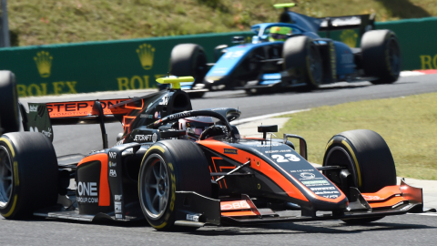 Juan Manuel Correa, del Van Amersfoort Racing, durante el GP de Hungría, el 23 de julio de 2023.