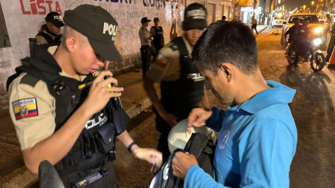 Controles policiales en Durán, el 18 de julio de 2023. 