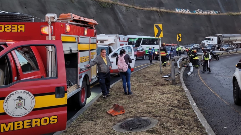 Siniestro de tránsito en sector Santa Rosa el 26.7.2023