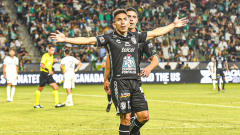 Ángel Mena, durante el partido del León ante el LA Galaxy, el 26 de julio de 2023.