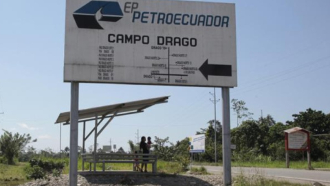 Imagen referencial del Campo Drago, antes a cargo de Petroamazonas y ahora en manos de Petroecuador. Foto del julio de 2023.