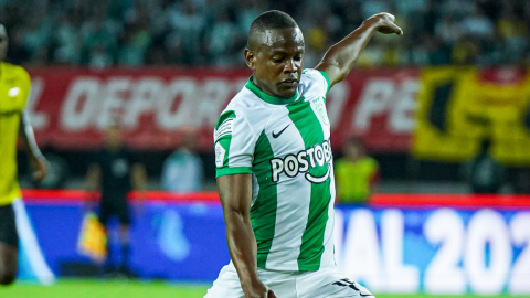 El colombiano Yerson Candelo, durante su etapa en Atlético Nacional.