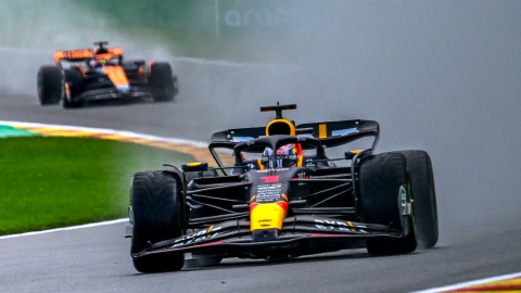 Max Verstappen, durante la carrera sprint del Gran Premio de Bélgica, el 29 de julio de 2023.