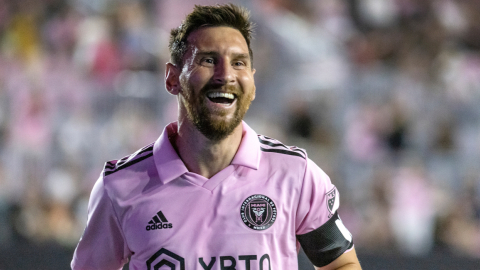 Lionel Messi, jugando con el Inter Miami en la Leagues Cup, el 25 de julio de 2023.