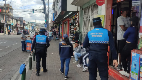 Control al comercio informal en Quito el 30.7.2023