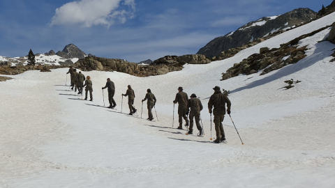 Misión española en la Antártica, durante una expedición el 1 de abril del 2023