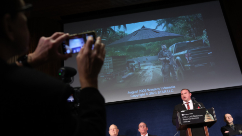 Conferencia de ufólogos de Estados Unidos, el 13 de junio de 2023. 