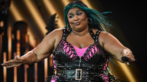 La cantante Lizzo en una presentación en Inglaterra, el 24 de junio de 2023. 