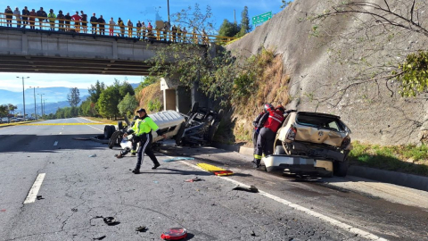 Un accidente de tránsito ocurrió en la Ruta Viva el 3 de agosto de 2023.