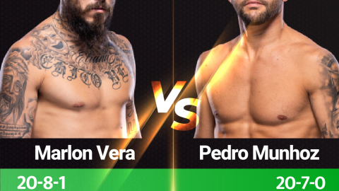 Imagen de los peleadores de la UFC Marlon 'Chito' Vera y Pedro Munhoz.