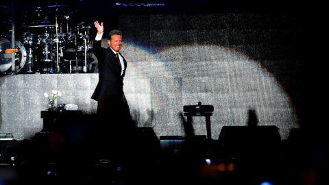 El cantante mexicano Luis Miguel en un concierto en Bogotá, en marzo de 2019.