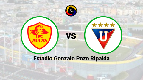 Aucas se enfrenta a Liga de Quito en el estadio Gonzalo Pozo Ripalda, el 13 de agosto de 2023.