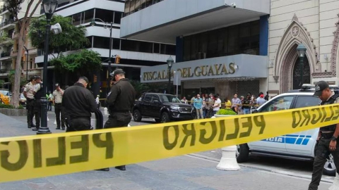 El fiscal Édgar Escobar fue asesinado en los exteriores de la Fiscalía del Guayas, el 19 de septiembre de 2022.