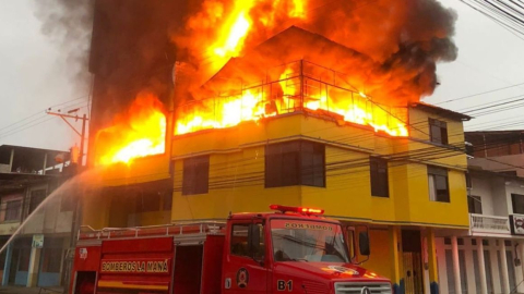 Un incendio ocurrió el 17 de agosto en el cantón La Maná, Cotopaxi.