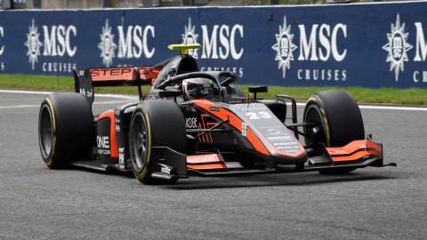 El piloto Juan Manuel Correa durante el Gran Premio de Bélgica de la Fórmula 2.