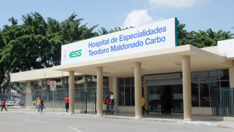 Imagen del Hospital Teodoro Maldonado Carbo, de Guayaquil, en 2023.