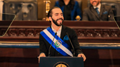 Nayib Bukele, presidente de El Salvador 25.8.2023