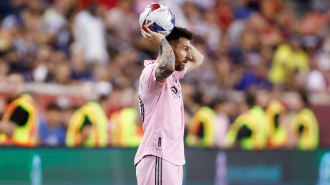 Lionel Messi, durante el partido del Inter Miami ante NY Red Bulls, el 26 de agosto de 2023.