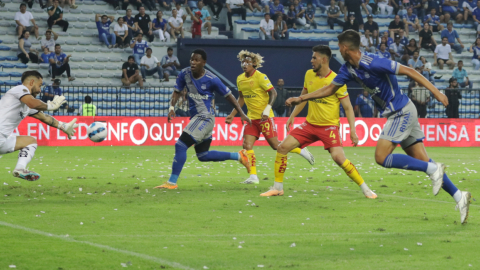 Emelec se enfrentó a Aucas en el estadio George Capwell, el 2 de septiembre de 2023.