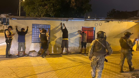 Tres detenidos en operativos en Machala, tras los ataques con explosivos en la madrugada del 8 de septiembre de 2023. 